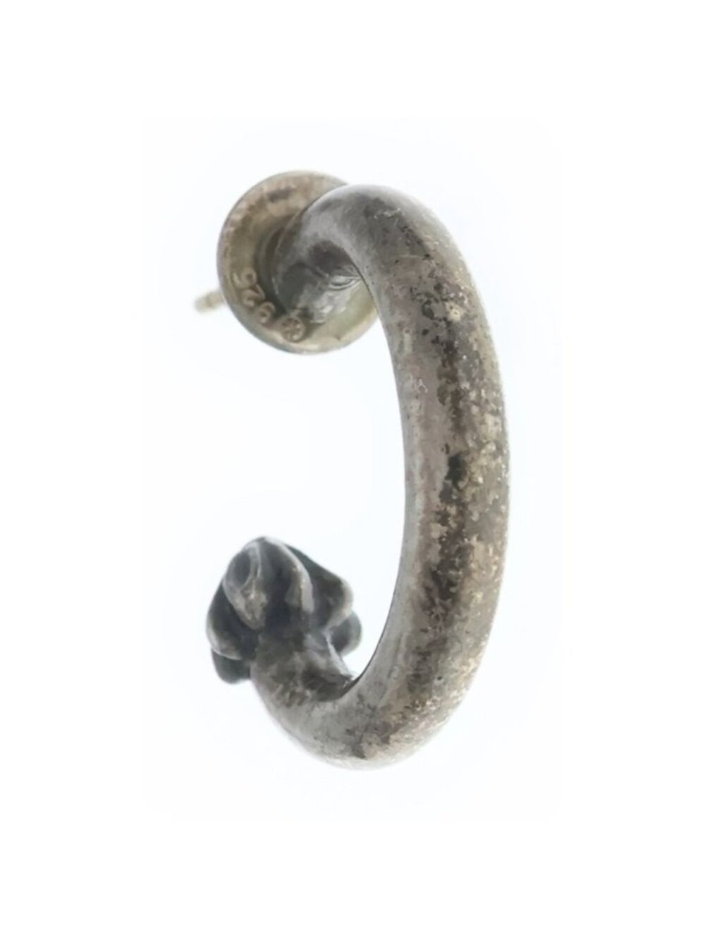 Chrome Hearts Hoop Plain Earrings Silver